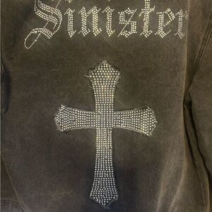 Studded Cross Jean Jacket